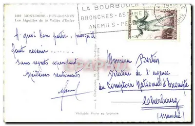 De Aiguilles van de Val van het Hel — Mont-Dore — Puy-de-Sancy — Uitgever Elcé — Achterkant