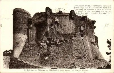 Castelo de Murols (lado Oeste) — Parte feudal — G. d'O. 14