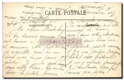 Châtel-Guyon — Avenida Baraduc, Estabelecimento Termal e o Cassino. Vista tirada do Hotel Splendide - L.L. — Verso