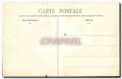 Widok z lotu nad Clermont-Ferrand — wydawca Lib. Bougé-Béal, 21 Rue de l'Écu — Rewers