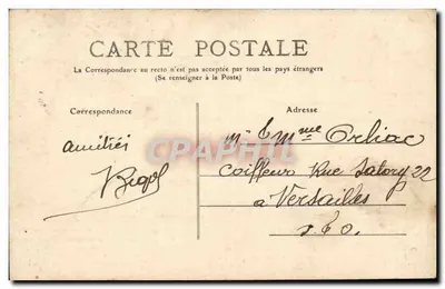 Mont-Dore — Le Capucin — L'Auvergne, n° 465 — Verso