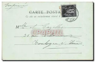 Fontanna petryfikująca — Mont-Dore — B.F. Paris — Rewers