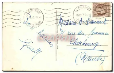 La Bourboule — Widok z Roche des Fées — Wydawca C.A.P. — Rewers