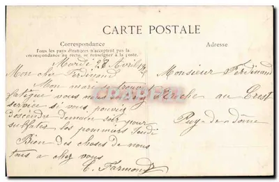 Gergovie — Ao redor de Clermont-Ferrand — Visão geral — A Auvergne pitoresca, n°565 — Verso