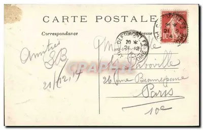 Clermont-Ferrand (P.-de-D.) — Rue des Gras and the Cathedral — L. Hironnelle, Paris, n°411 — Back