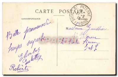 Enghien-les-Bains — O Casino Transformado Durante a Guerra em Hospital para Feridos Militares e o Jardim das Rosas (vistos da Ponte-Promenade) — L'Aheille, Amièrées — Verso