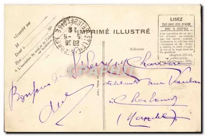 Saint-Leu-la-Forêt (S.-et-O.) — Plac Auriette — Stara pocztówka nr 26 — Rewers