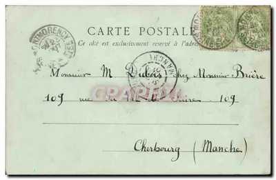 Montmorency — A Estação — Editor F.H. Paris, número de série não visível — Verso