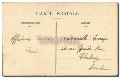 Pontoise — Femme balayant une rue pavée — A. Seyes, imp.-édit. — Verso
