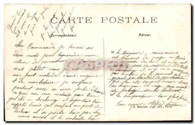 Vincennes — Interno del Forte, Esercizio di Marcia del Battaglione di Chasseneufs — E. Malcuit, fot. edit., Parigi — Verso