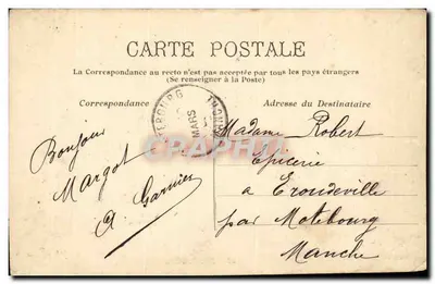 Vincennes — Rue de Paris — Wydawca Pinaud, nr 28 — Rewers