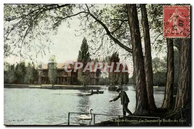 Bois de Vincennes — Lago Daumesnil e Pavilhão dos Paris — editor L.V. & Cie, n°716