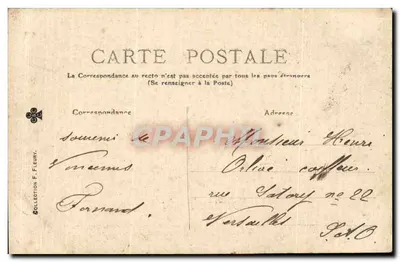 Fort de Vincennes — Lembrança do Forte de Vincennes — Editor não identificado, número de série não visível — Verso