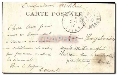Vincennes — Wnętrze Fortu, Wieża i Groby — wydawca anonimowy, nr 4838 — Rewers