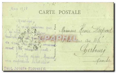 A Prefeitura — Vincennes — E.M. n°4924 — Verso