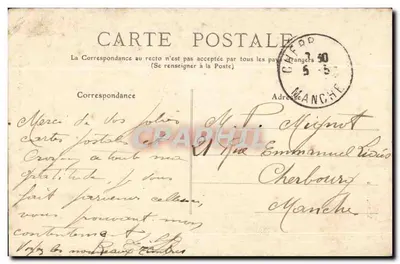 Estátua do Geral Daumesnil — Vincennes — Editor ZURY, n°59 — Verso