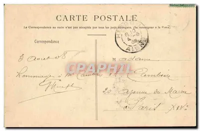 Hirson — O Ponte de Blangy — Editor não identificado, número de série não visível — Verso