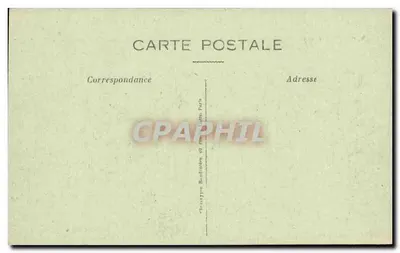Coucy-le-Château — Ruiny wieży po dynamitowaniu w marcu 1917 — Phototypie Badinot, Paryż — Rewers