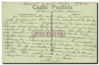 Claye-Saint-Mard — Ogólny widok przed wojną — B. Nougarède — Rewers