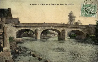 Hirson — A Oise e o Gland no Ponte de Pedra — Coll. Itamban