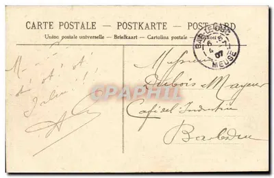 Hirson — A Oise e o Gland no Ponte de Pedra — Coll. Itamban — Verso