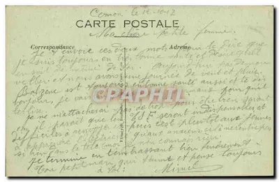 A Igreja de NOUVRON destruída pelos Alemães — A França reconquistada (1917) — Editor: G. Lévy — Verso