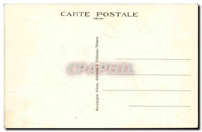 La Ferté-Milon (Aisne) — O Ouercq e Castelo — Edição Roanet — Verso