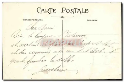 Château de Nogentel — vue du château avec plusieurs tourelles coniques — Edit. J. B. — Verso