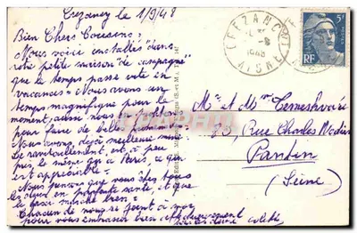 Crezanoy (Aisne) — Ogólny widok — G. Mignon, nr 4183 — Rewers
