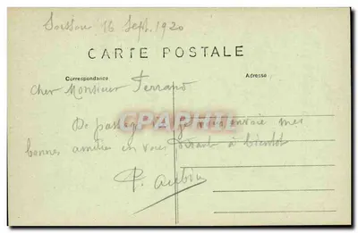 Soissons — Wokół Katedry (Strona Wschodnia) — Wyd. Nougarède — Rewers