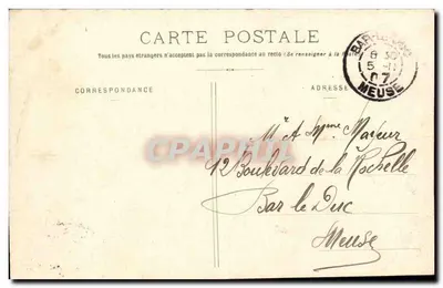 Laon - A Estação — Ferrovia — D. G., editor, Laon — Verso