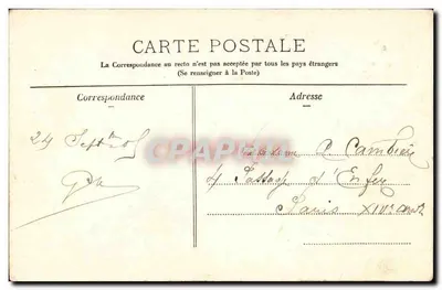 Laon - Katedra — Fototypia A. Rep & Fililatte w Château-Thierry, nr 3574 — Rewers