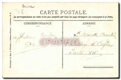 Castelo-Thierry - Igreja de São Crépin — Fototipia A. Rop et Fillette & Castelo-Thierry — Verso