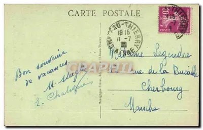 Castelo-Thierry (Aisne) — Igreja de São Crépin — Edit. J. B. n°23 — Verso