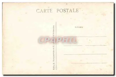 Katedra w Soissons — Zespół nawigacyjny po stronie południowej — Wyd. B. Nougardé i H. Labet w Soissons — Rewers