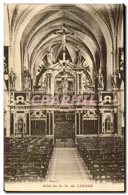 Jubé de N.-D. de LIESSE — Interior da catedral — Editor J. Dicatalar, Ramez
