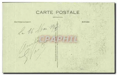 Hotel de Ville de Chauny — destruído em 1917 — Phot-Express, Visé Paris — Verso