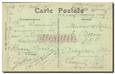 Soissons — Groch — Wydawca: Cmp. Phot. Neurdein i Cie, Paryż — Rewers