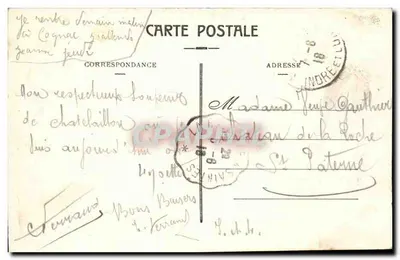 Châtelailly-Plage — Falaise des Boucholeurs — R. B. — Rewers