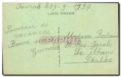 Fouras (Ch.-Inf.) — Ogólny widok plaży — J. Nozais, wyd. Mantes — Rewers
