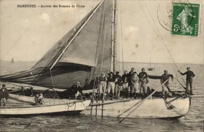 Marennes - Chegada dos Barcos de Pesca — Coll. E. Guminaud