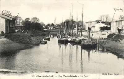 La Tremblade — O Porto — Charente-Inférieure — Cliché Braun depositado