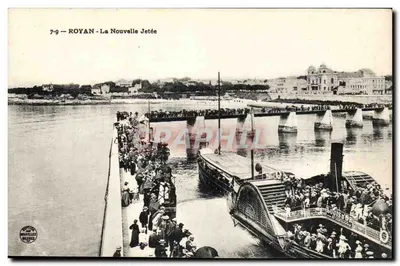 Royan - La Nouvelle Jetée — vue de la jetée et du vapeur Louis d'Or