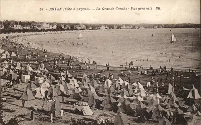 Royan (Côte d'Argent) — La Grande Conche — Vue générale BR.