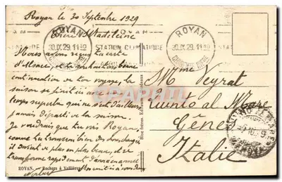 Royan — Skaliste wybrzeże w Vallières — Bioc. bracia, Wydawcy, Bordeaux — Rewers