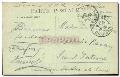 Royan — Przylądek (Efekt nocy) — F. Braun, fot. &dr. O. — Royan (Charente-Infr.) — Rewers