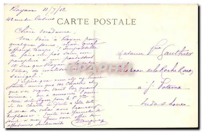 Environs de Royan — Les Roches des Pierrières — Éditeur : A. Languy — Verso