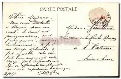 Royan — La Conche du Chay — Wydane przez Opticien Novozelski, 8 rue Gambetta, Royan — Rewers