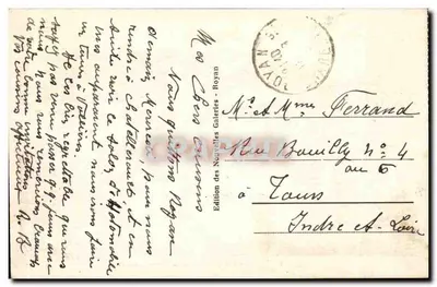 Royan — Vue générale de la Grande Conche — Édition des Nouvelles Galeries, Royan — Verso