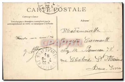 Benon (Charente-Inf.) — Wieża i Aleja Courçon — Wydawca: N. R. P. (nr 2) — Rewers
